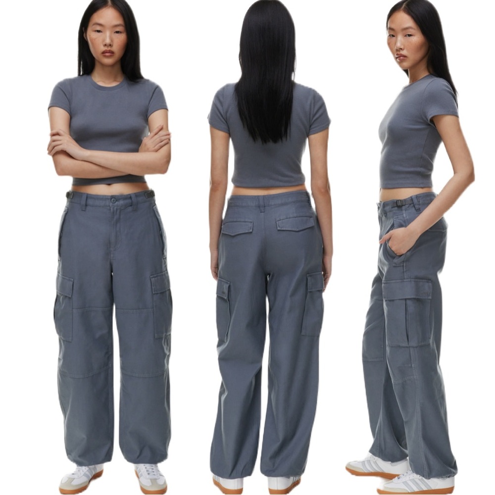 Tna Supply cargo pants in GD Vintage Navy - slate blue